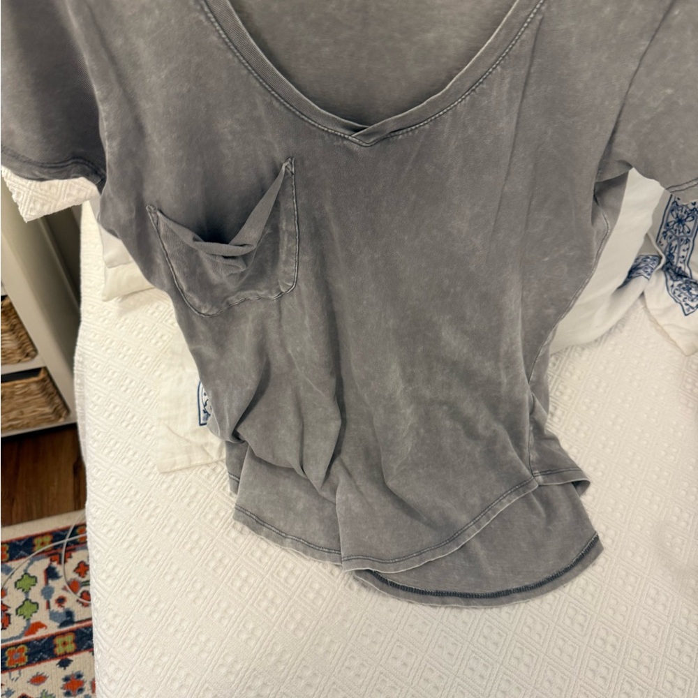 Z Supply Gray Relaxed Short Sleeve Tee - Picture 4 of 7